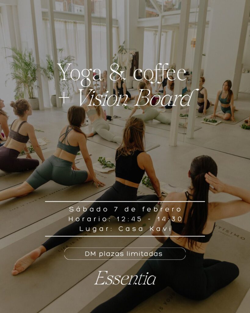 Essentia Yoga & Coffee + Vision Board